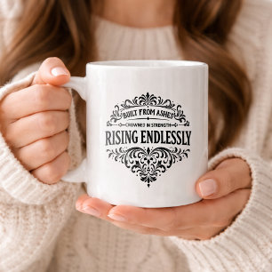 Endlos Aufsteigende Frauen Vintage-Typografie Kaffeetasse