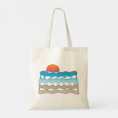 Endlos Beach Ocean Sunset Perpetual Art Tragetasche (Rückseite)
