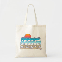 Endlos Beach Ocean Sunset Perpetual Art Tragetasche