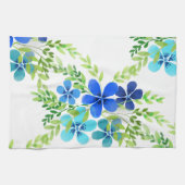 Endlos blau Vergiss mich nicht Blume Geschirrtuch (Horizontal)