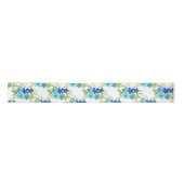 Endlos blau Vergiss mich nicht Blume Satin Ribbon Satinband (Vorderseite)