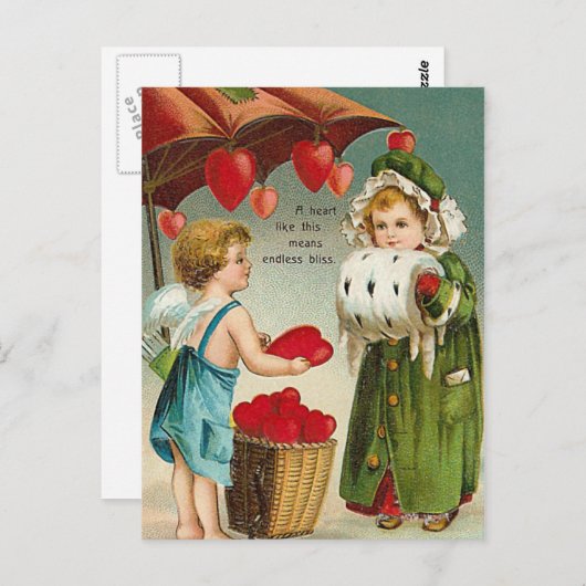 Endlos Bliss Postkarte (Vorne/Hinten)