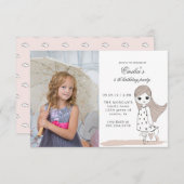 Endlos Girly | Foto Birthday Party Card (Vorne/Hinten)