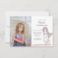 Endlos Girly | Foto Birthday Party Card