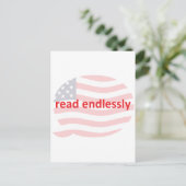 Endlos lesen postkarte (Stehend Vorderseite)