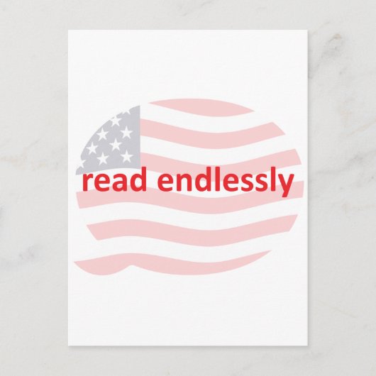 Endlos lesen postkarte (Vorderseite)
