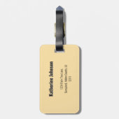 Endlos Retro Sommer Sunset Design Gepäckanhänger (Rückseite vertikal)