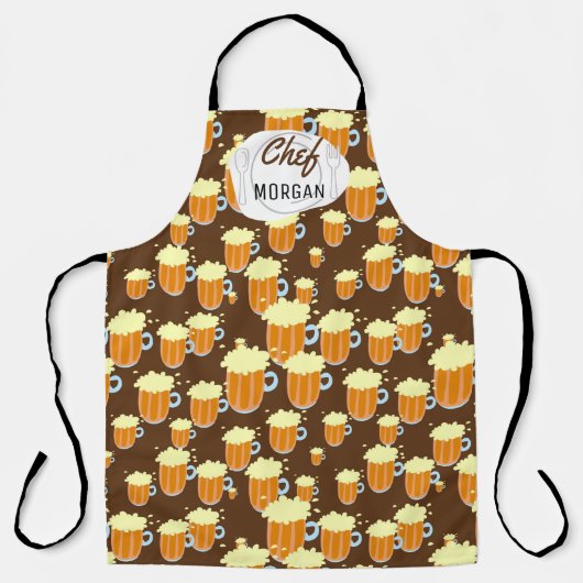 Endlos schäumende Bier Mens Schürze (Vorderseite)