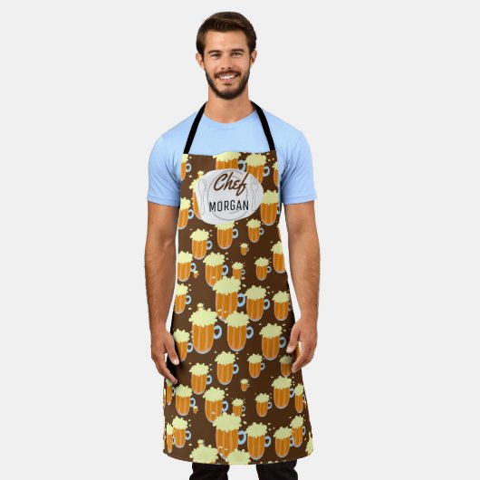 Endlos schäumende Bier Mens Schürze (Getragen)