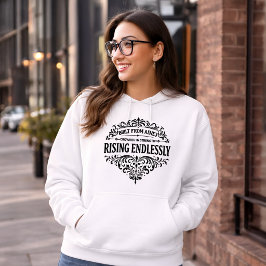 Endlos Steigende Frauen Vintage-Typografie Hoodie