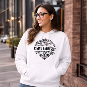 Endlos Steigende Frauen Vintage-Typografie Hoodie