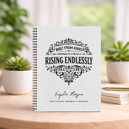 Endlos Steigende Frauen Vintage-Typografie Notizblock