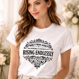 Endlos Steigende Frauen Vintage-Typografie T-Shirt