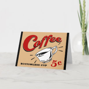 Endlosbecher Kaffee Karte