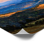 Endlose blaue Horizonte Poster (Ecke)