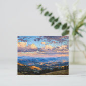 Endlose blaue Horizonte Postkarte (Stehend Vorderseite)