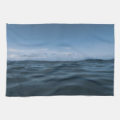 Endlose Blaue Ozeanwellen 1 Geschirrtuch (Horizontal)