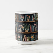 Endlose Bücher Retro Kaffeetasse (Mittel)