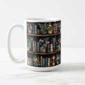 Endlose Bücher Retro Kaffeetasse (Links)