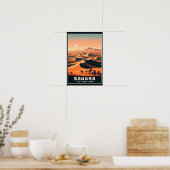 Endlose Dünen von Erg Chebbi, Marokko Poster (Küche)