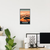 Endlose Dünen von Erg Chebbi, Marokko Poster (Heimbüro)
