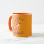 Endlose Freundschaft orange Tasse (Vorderseite Links)