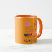 Endlose Freundschaft orange Tasse (VorderseiteRechts)