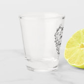 Endlose Freundschaftsquote Schnapsglas (Links)