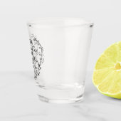 Endlose Freundschaftsquote Schnapsglas (Rechts)