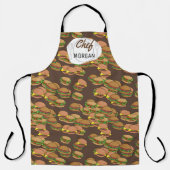 Endlose Hamburgers Mens Schürze (Vorderseite)