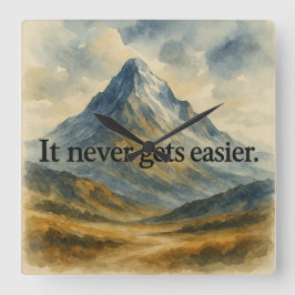 Endlose Herausforderung Quadratische Wanduhr