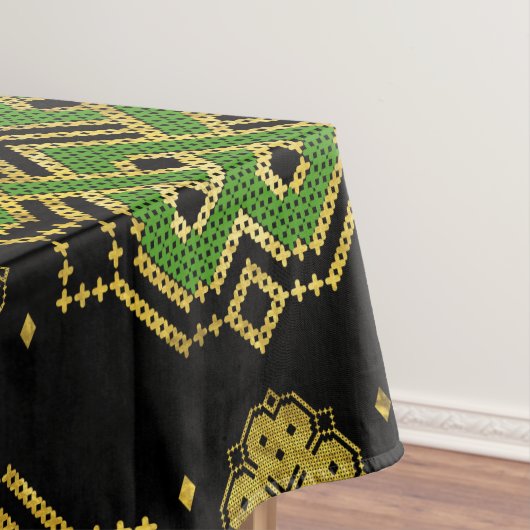 Endlose Knie - Kleeblatt Vierblatt-Klee Tischdecke (Beispiel)