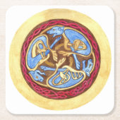 Endlose Knoten bei Tieren Rechteckiger Pappuntersetzer (Vorderseite)