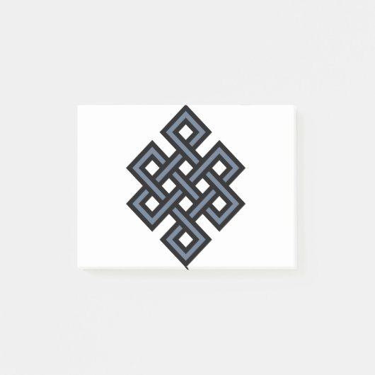 Endlose Knoten-Ewigkeits-buddhistisches Symbol Post-it Klebezettel (Vorderseite)