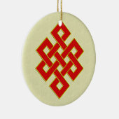 Endlose Knoten-Verzierung Keramikornament (Rechts)