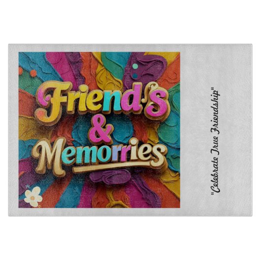 "Endlose Liebe gemeinsam" Schneidebrett (Vorderseite)