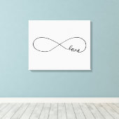Endlose Liebe Leinwanddruck (Insitu (Holzboden))