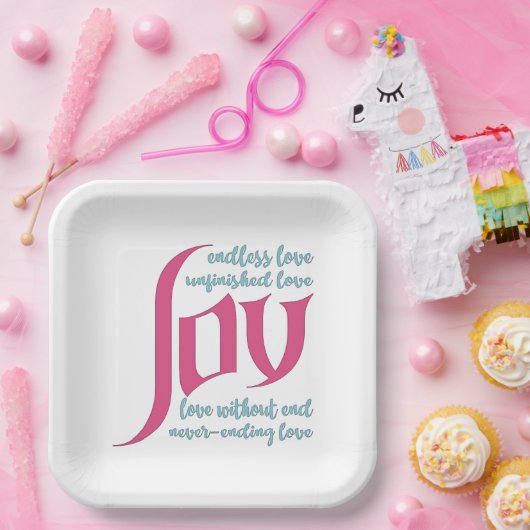 Endlose Liebe Pappteller (Party)