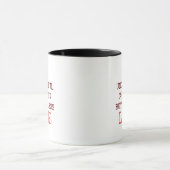 Endlose Liebe - Personalisierte, unglückliche Kind Tasse (Zentrum)