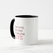 Endlose Liebe - Personalisierte, unglückliche Kind Tasse (Vorderseite Links)