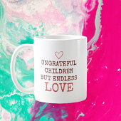 Endlose Liebe - Personalisierte, unglückliche Kind Tasse