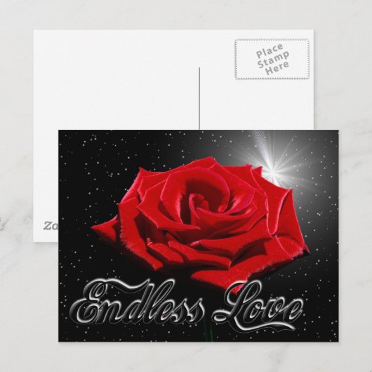 Endlose Liebe Postkarte (Vorne/Hinten)