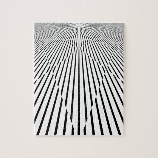 Endlose Linie Diamant-Täuschungs-Muster Puzzle (Vertikal)