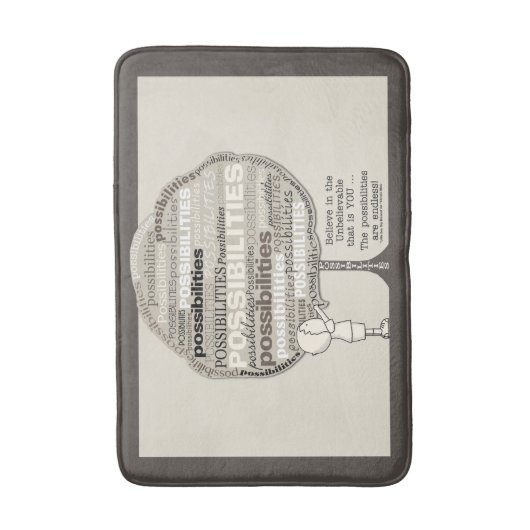 Endlose Möglichkeiten Badematte (Vorderseite Vertikal)