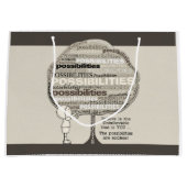 Endlose Möglichkeiten Große Geschenktüte (Vorderseite)