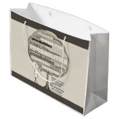 Endlose Möglichkeiten Große Geschenktüte (Rückseite Schrägansicht)