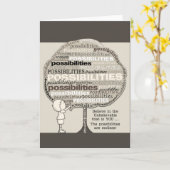 Endlose Möglichkeiten Karte (Gelbe Blume)