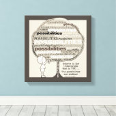 Endlose Möglichkeiten Leinwanddruck (Insitu (Holzboden))