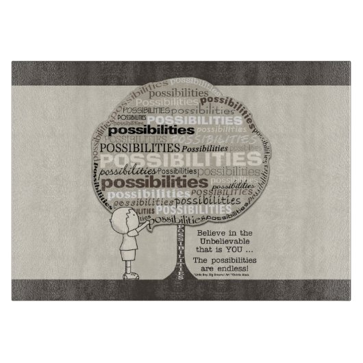 Endlose Möglichkeiten Schneidebrett (Vorderseite)