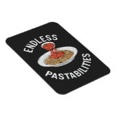 Endlose Pastabilities Funny Pasta Spaghetti Lover Magnet (Rechte Seite)